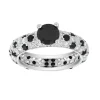 So Charm Bijoux Bague Femme So Charm - B2702-NOIR-7-54 Métal Argent | Femme Bague