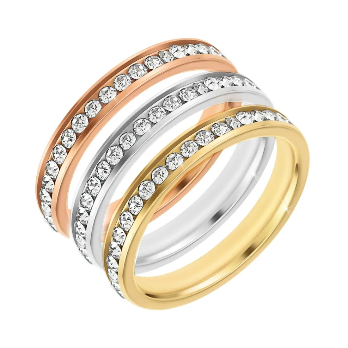 So Charm Bijoux Bague Femme So Charm - B3349-TRIO - Bague Mode Femme | Femme Bague