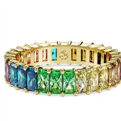 Swarovski Bijoux Bague femme Swarovski Capsule Pride - 568663 multicolore,doré | Femme Bague