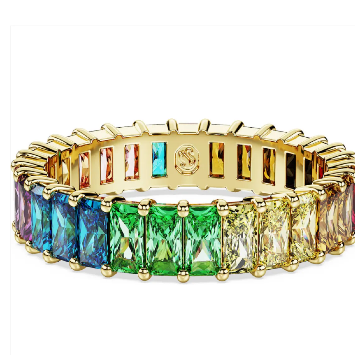 Swarovski Bijoux Bague femme Swarovski Capsule Pride - 568663 multicolore,doré | Femme Bague