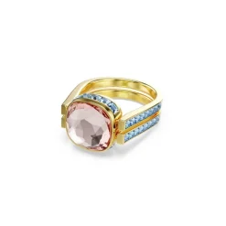 Swarovski Bijoux Bague Femme Swarovski Chroma - 570630 Plaqué Or Multicolore | Femme Bague