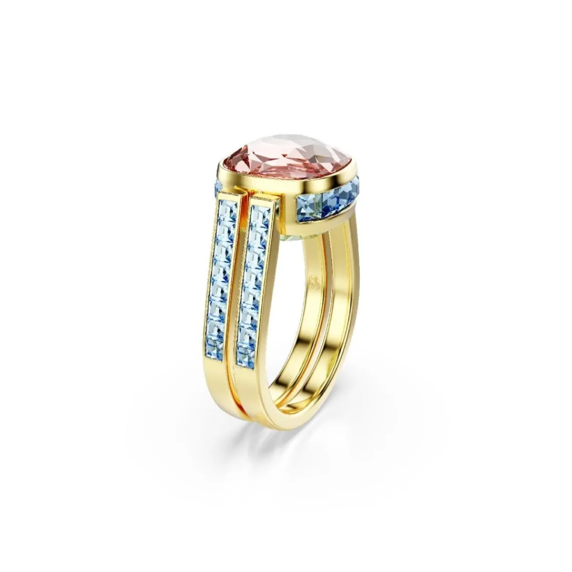 Swarovski Bijoux Bague Femme Swarovski Chroma - 570630 Plaqué Or Multicolore | Femme Bague