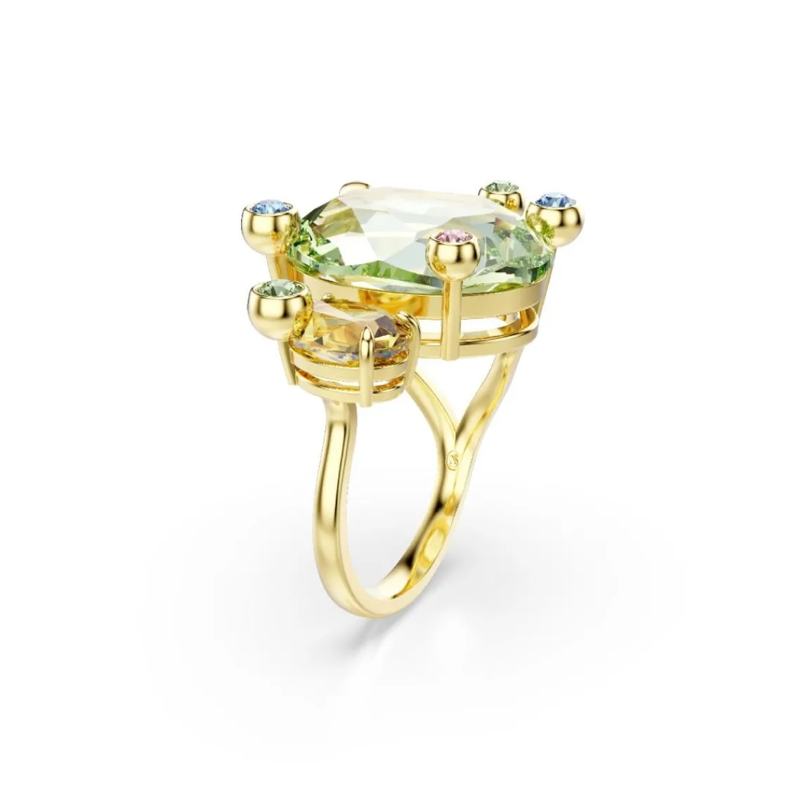 Swarovski Bijoux Bague Femme Swarovski Gema - 572168 Plaqué Or Multicolore | Femme Bague
