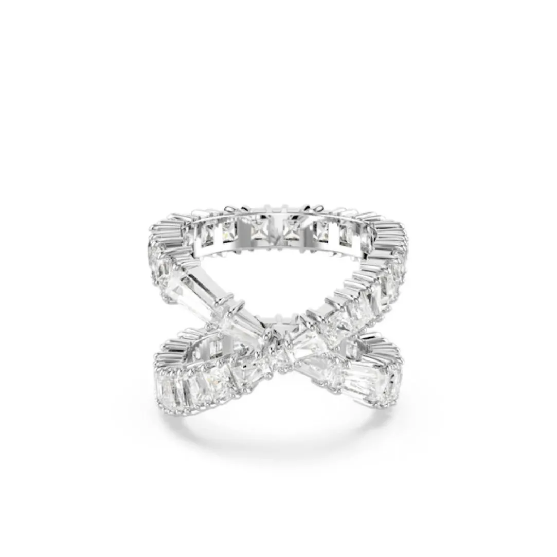 Swarovski Bijoux bague femme Swarovski Hyperbola - 5677631 blanc,argent | Femme Bague