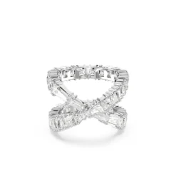 Swarovski Bijoux bague femme Swarovski Hyperbola - 5677631 blanc,argent | Femme Bague