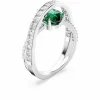 Swarovski Bijoux bague femme Swarovski Hyperbola 566536 - Vert Argent | Femme Bague