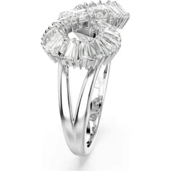 Swarovski Bijoux Bague femme Swarovski Hyperbola Mini - 567969 blanc,argent | Femme Bague