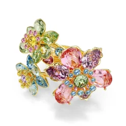 Swarovski Bijoux Bague Femme Swarovski Idyllia - 5721580 Plaqué Or Multicolore | Femme Bague