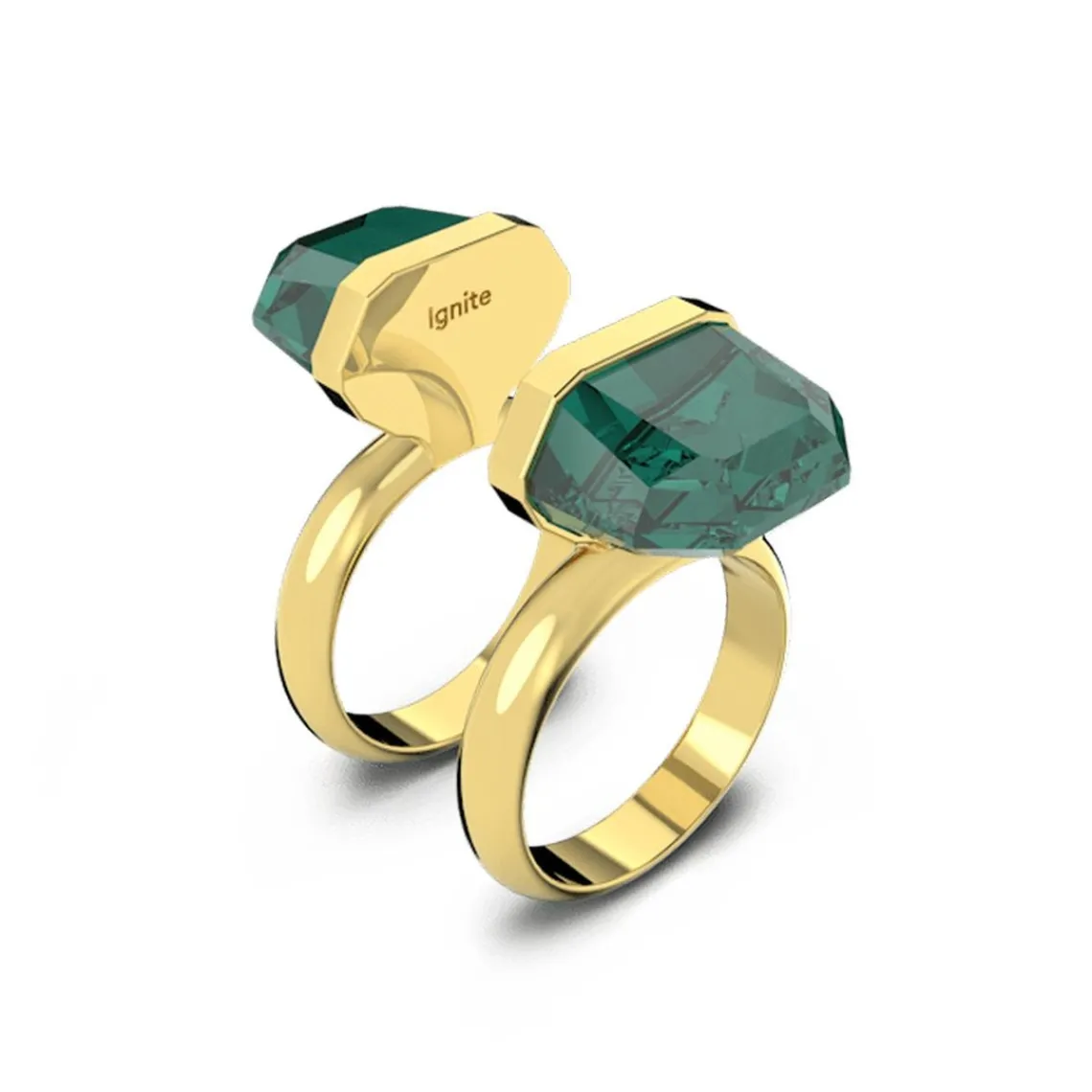 Swarovski Bijoux Bague Femme Swarovski - 5620713 Métal doré Vert | Femme Bague