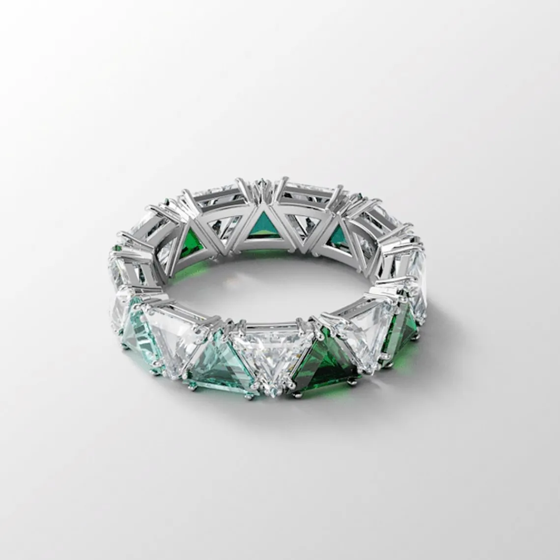 Swarovski Bijoux Bague Femme Swarovski - 5610734 Métal rhodié Vert | Femme Bague
