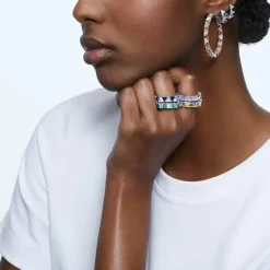 Swarovski Bijoux Bague Femme Swarovski - 5610734 Métal rhodié Vert | Femme Bague