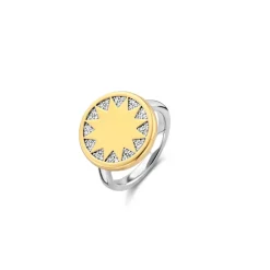 Ti Sento Bague femme 12215ZY – Argent 925/1000 plaqué or | Femme Bague