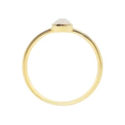 Sloya Bague Gemia En Pierre De Lune Plaqué Or | Femme Bague