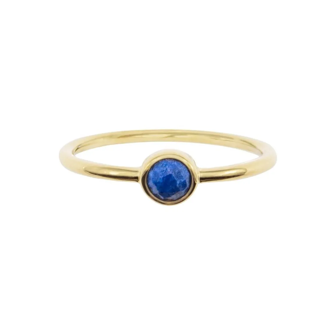 Sloya Bague Gemia En Pierre Lapis-Lazuli Plaqué Or | Femme Bague
