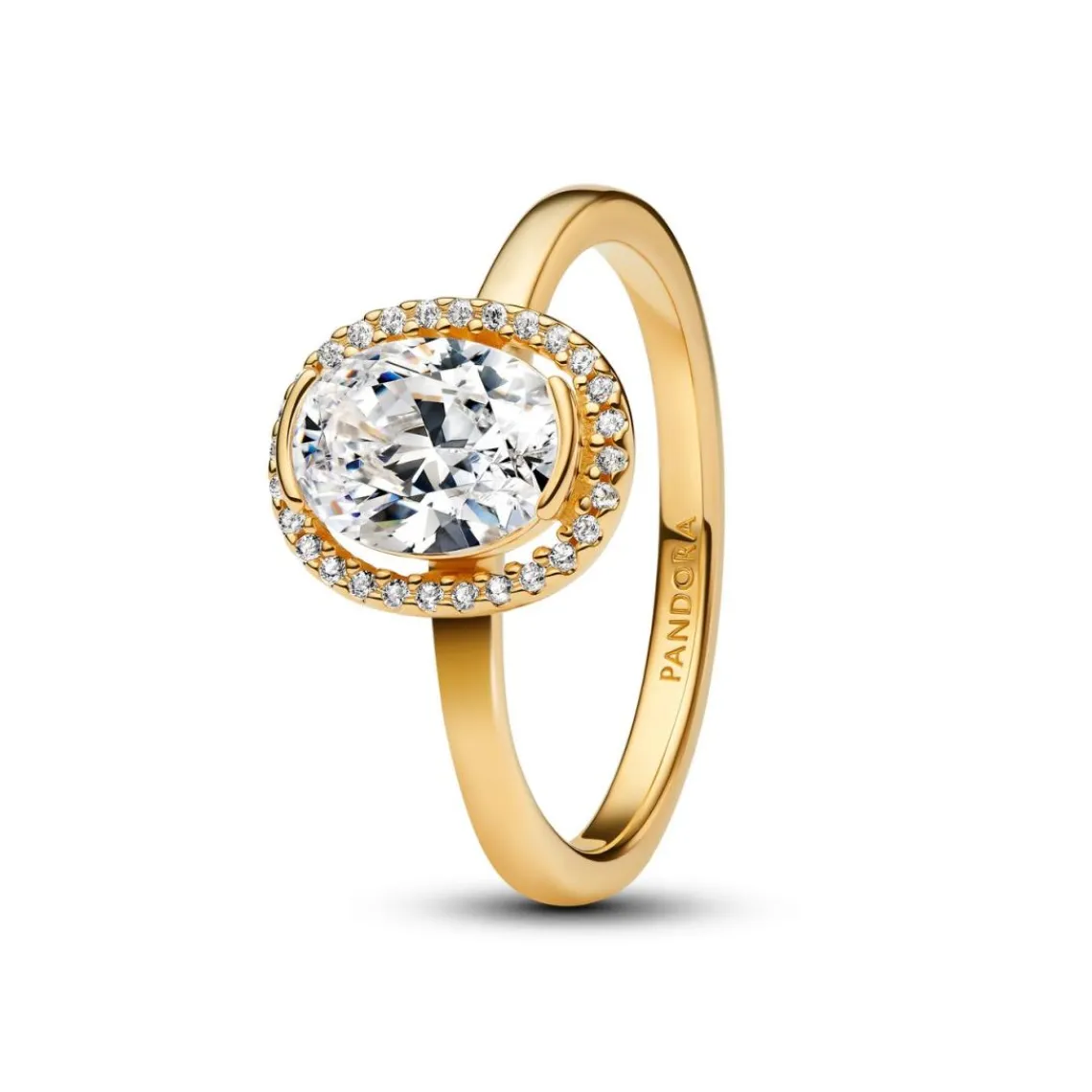 Pandora Bague Halo Ovale Scintillant | Femme Bague