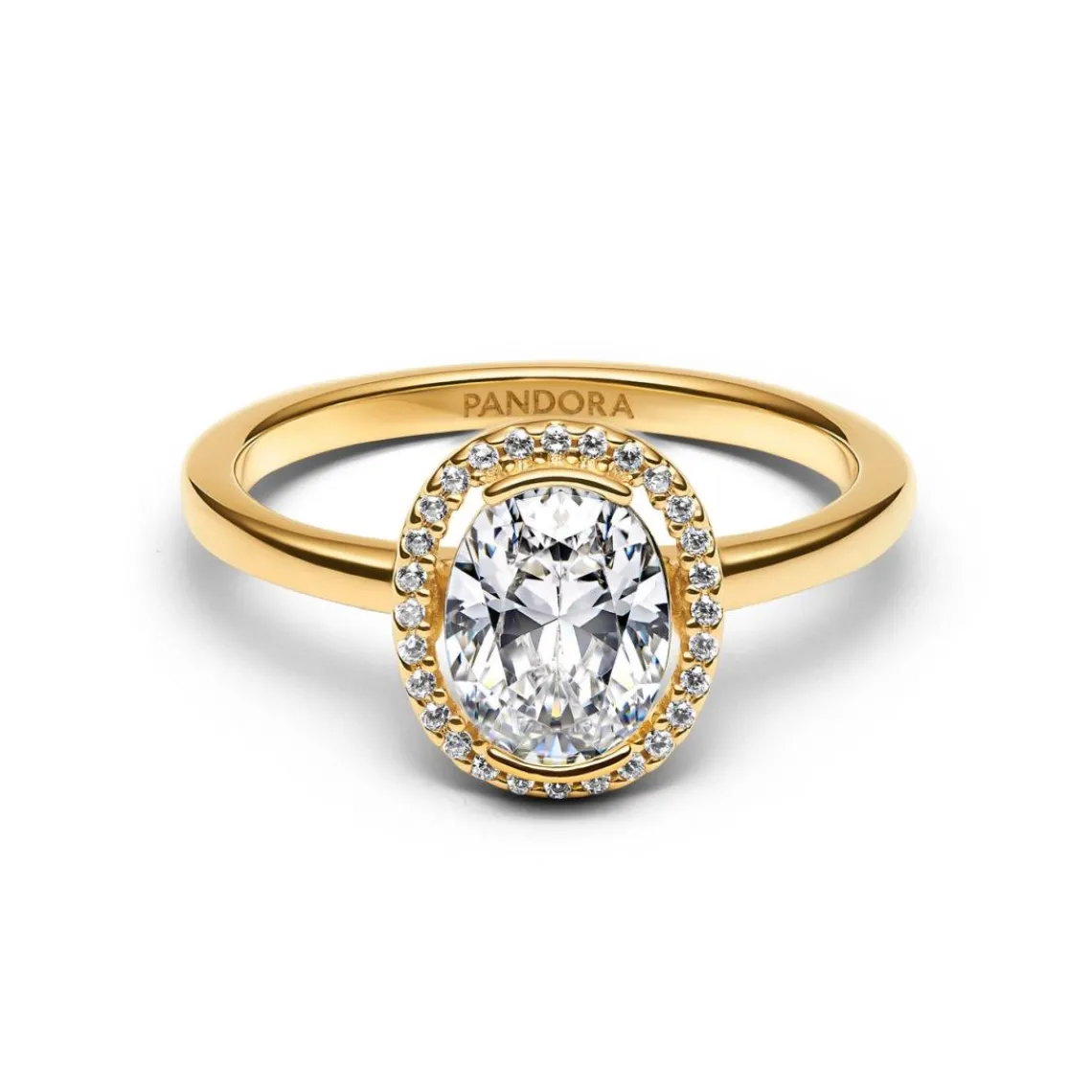 Pandora Bague Halo Ovale Scintillant | Femme Bague