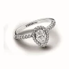 Pandora Bague Halo Poire Scintillant Argent | Femme Bague