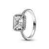 Pandora Bague Halo Rectangulaire Scintillant - Timeless | Femme Bague
