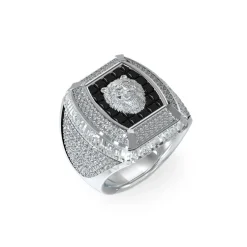 Guess Bijoux Bague Homme Lion King JUMR05002JWST Acier Acier | Homme Bague