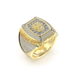 Guess Bijoux Bague Homme Lion King JUMR05002JWYG Acier Doré | Homme Bague