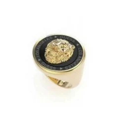 Guess Bijoux Bague Homme - LION KING JUMR01315YGYB Acier Doré | Homme Bague