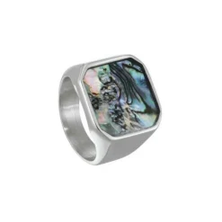 Jourdan Bague homme JH120002R - MALIBU - Acier Argent taille 62 | Homme Bague