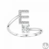 Athème Bague initiale E Femme B2804-E - Métal Argent | Femme Bague