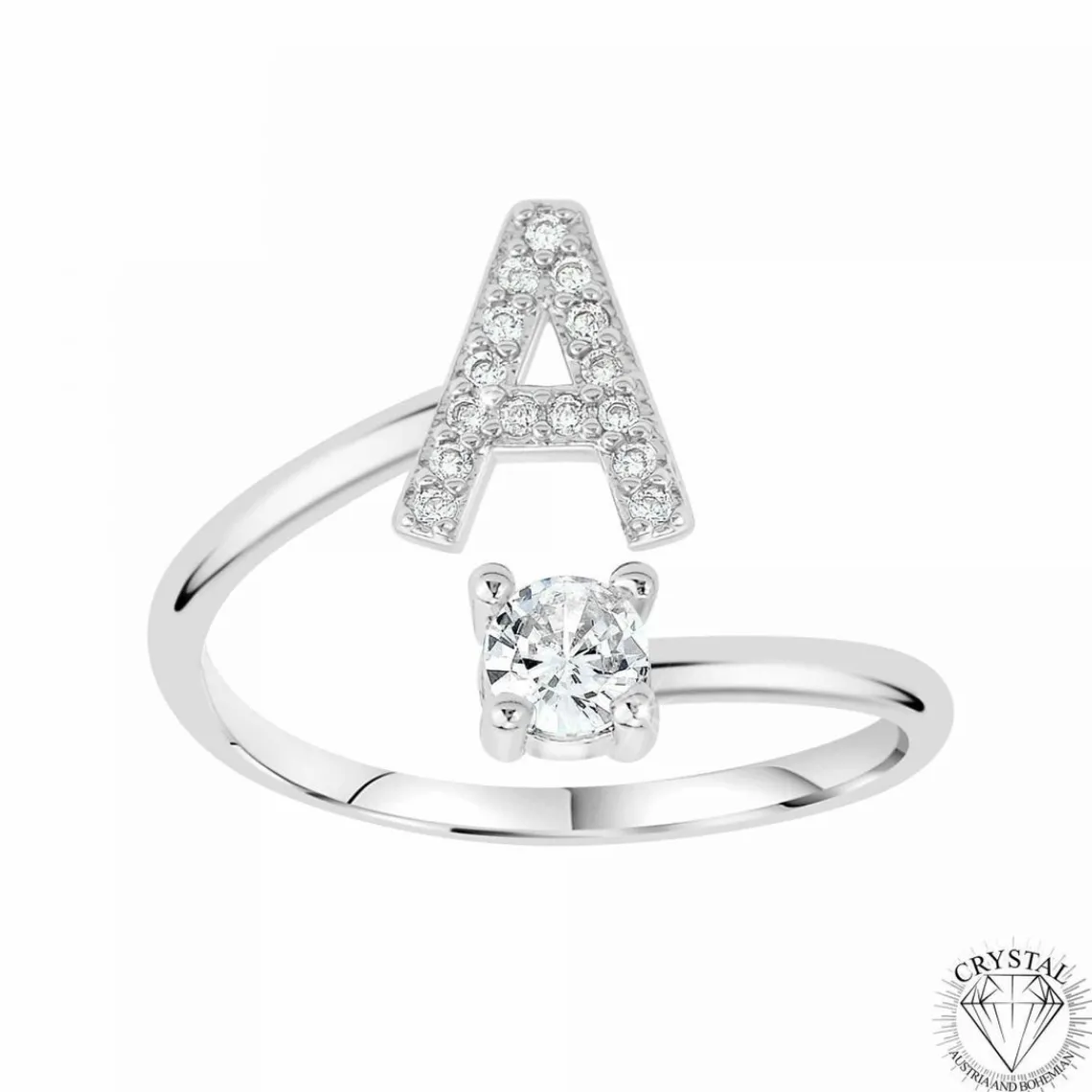 Athème Bague Intiale A Femme B2804-A - Métal Argent | Femme Bague