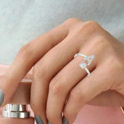 Athème Bague Intiale A Femme B2804-A - Métal Argent | Femme Bague