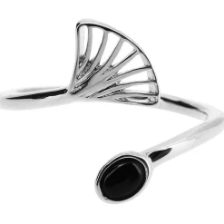 Kosma Paris Bague Kosma Arielle BRS22251-ARGENT - Métal Argenté & Onyx Noir Femme | Femme Bague