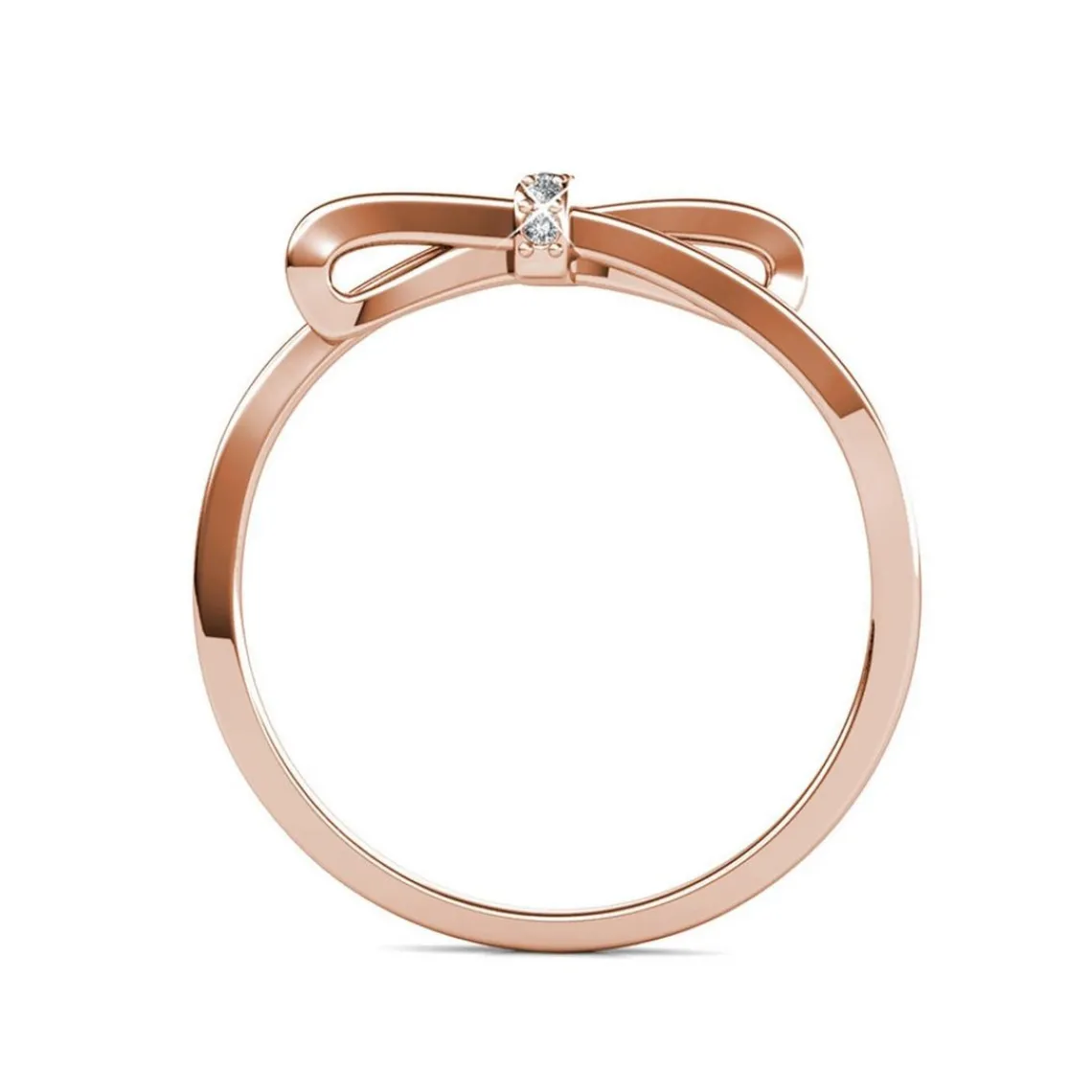 MYC-Paris Bague Luminous Bow Or Rose | Femme Bague