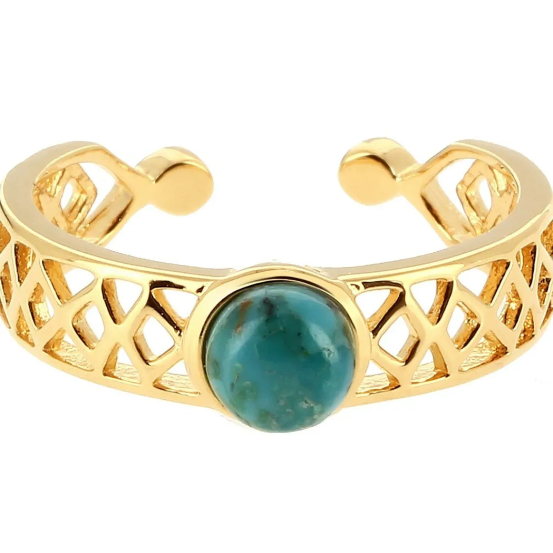 Kosma Paris Bague Mia Doré & Turquoise | Femme Bague