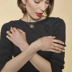 Kosma Paris Bague Mia Doré & Turquoise | Femme Bague