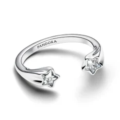Pandora Bague Ouverte Étoiles Filantes Argent | Femme Bague