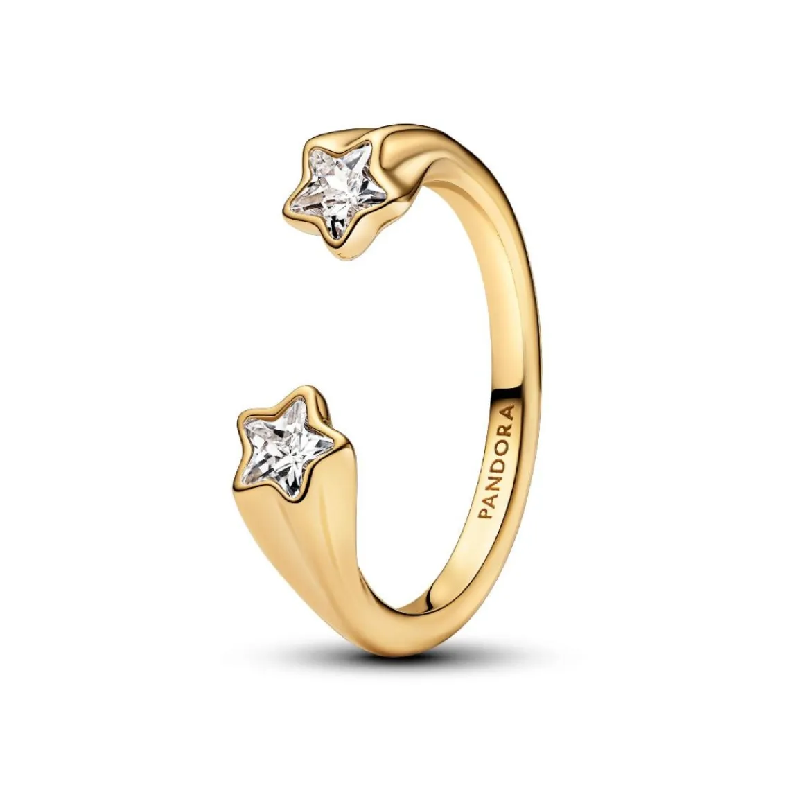 Pandora Bague Ouverte Étoiles Filantes Dorée | Femme Bague