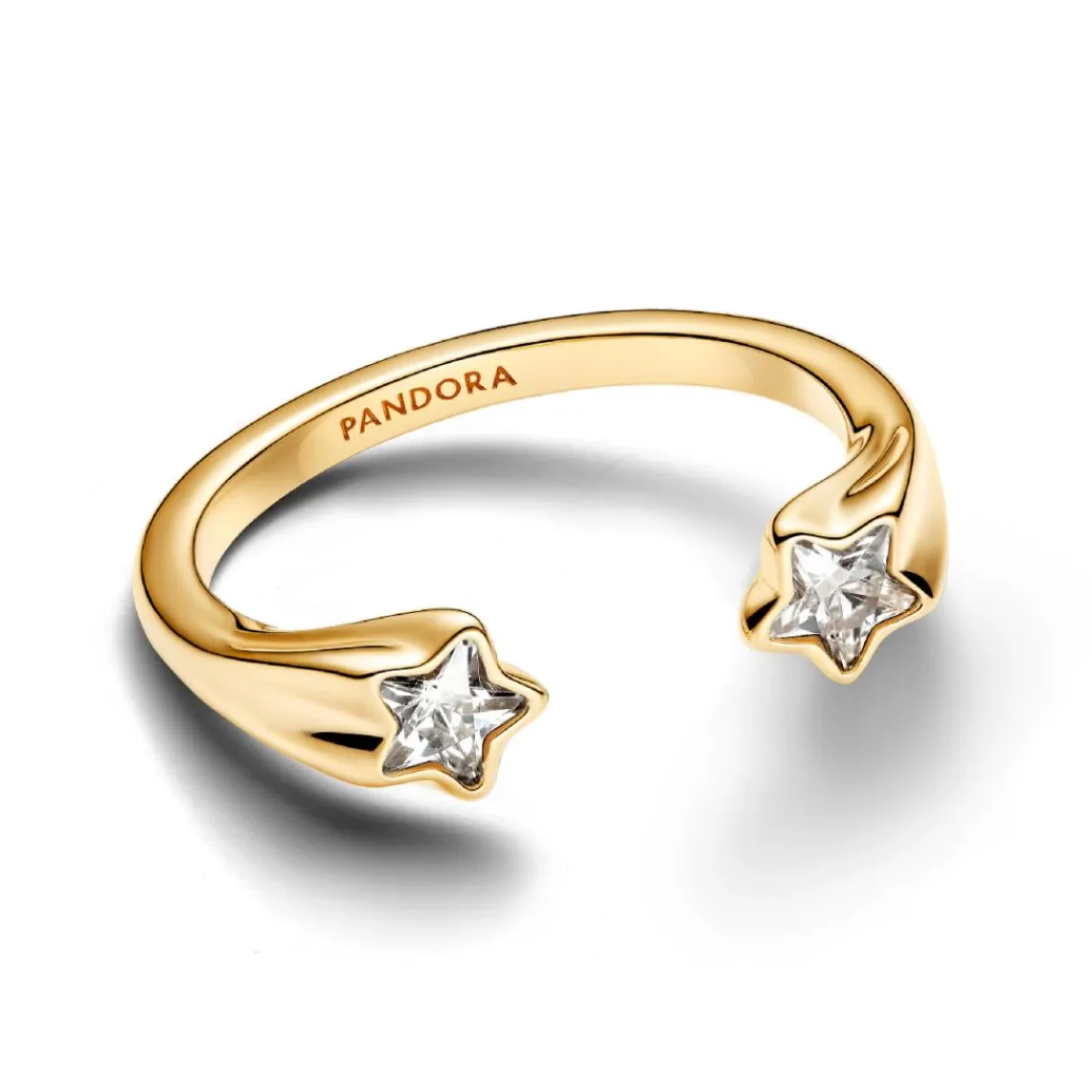 Pandora Bague Ouverte Étoiles Filantes Dorée | Femme Bague