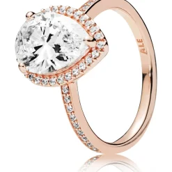 Pandora Bague 186251CZ - Bague Taille Poire Rose Femme | Femme Bague