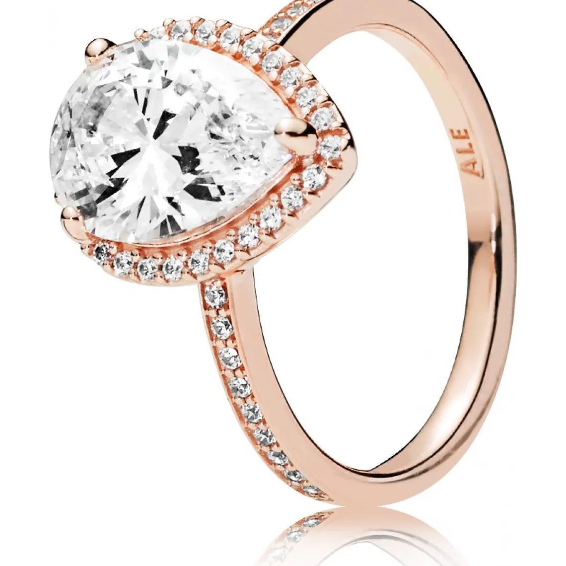 Pandora Bague 186251CZ - Bague Taille Poire Rose Femme | Femme Bague