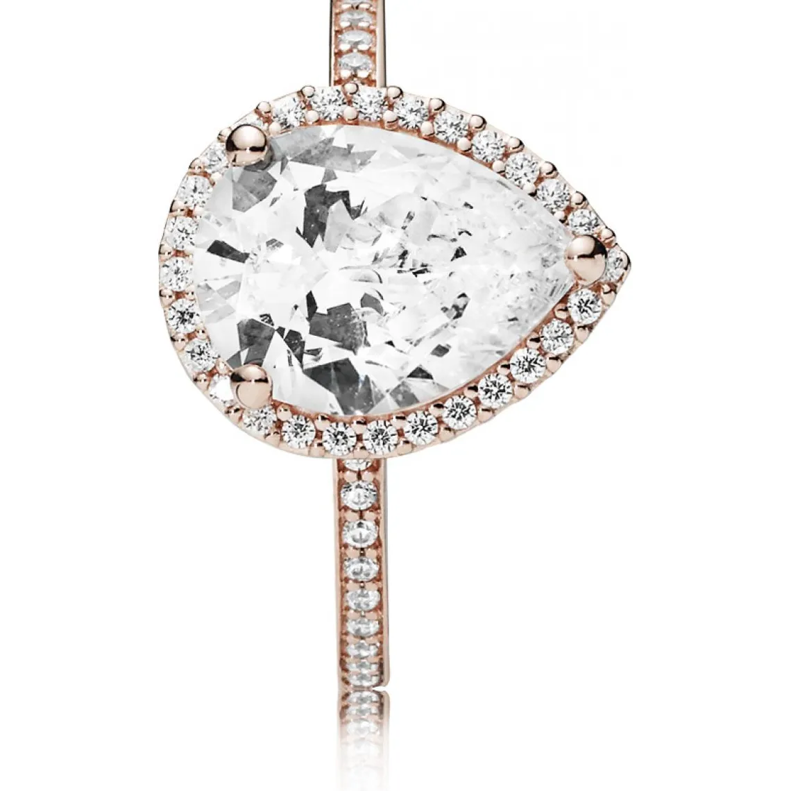 Pandora Bague 186251CZ - Bague Taille Poire Rose Femme | Femme Bague