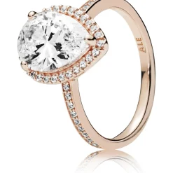 Pandora Bague 186251CZ - Bague Taille Poire Rose Femme | Femme Bague