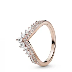 Pandora Bague 187736CZ - Voeu Princesse Rose Femme | Femme Bague