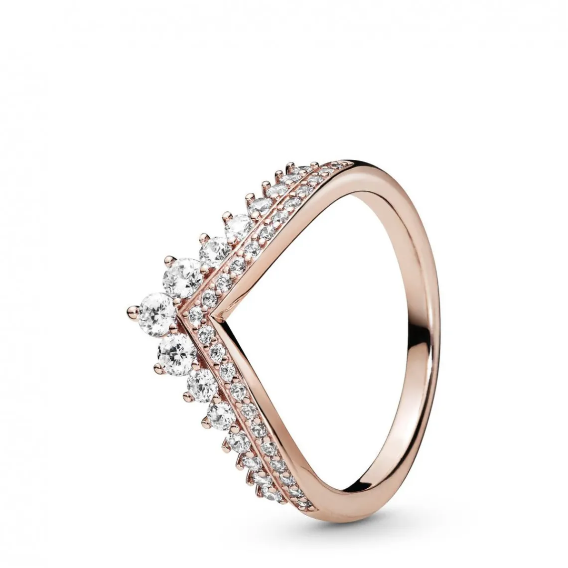 Pandora Bague 187736CZ - Voeu Princesse Rose Femme | Femme Bague