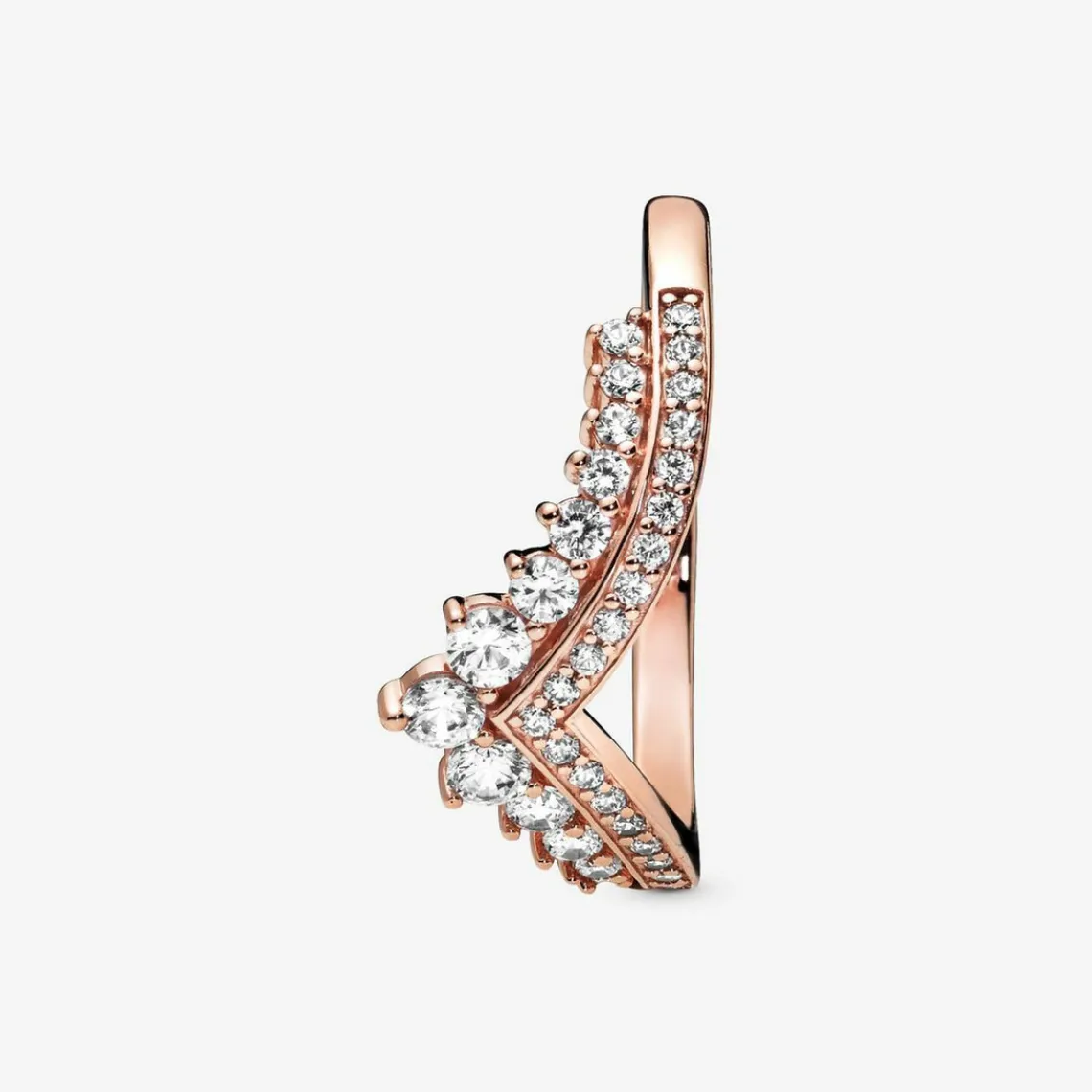 Pandora Bague 187736CZ - Voeu Princesse Rose Femme | Femme Bague