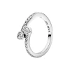Pandora Bague Moments deux cœurs scintillants | Femme Bague
