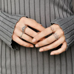 Pandora Bague Moments Esquisse de Cœurs | Femme Bague