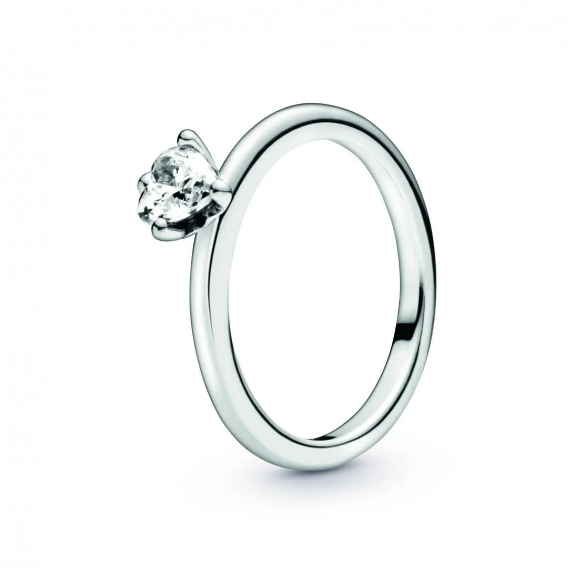 Pandora Bague Moments Solitaire Cœur Incolore | Femme Bague