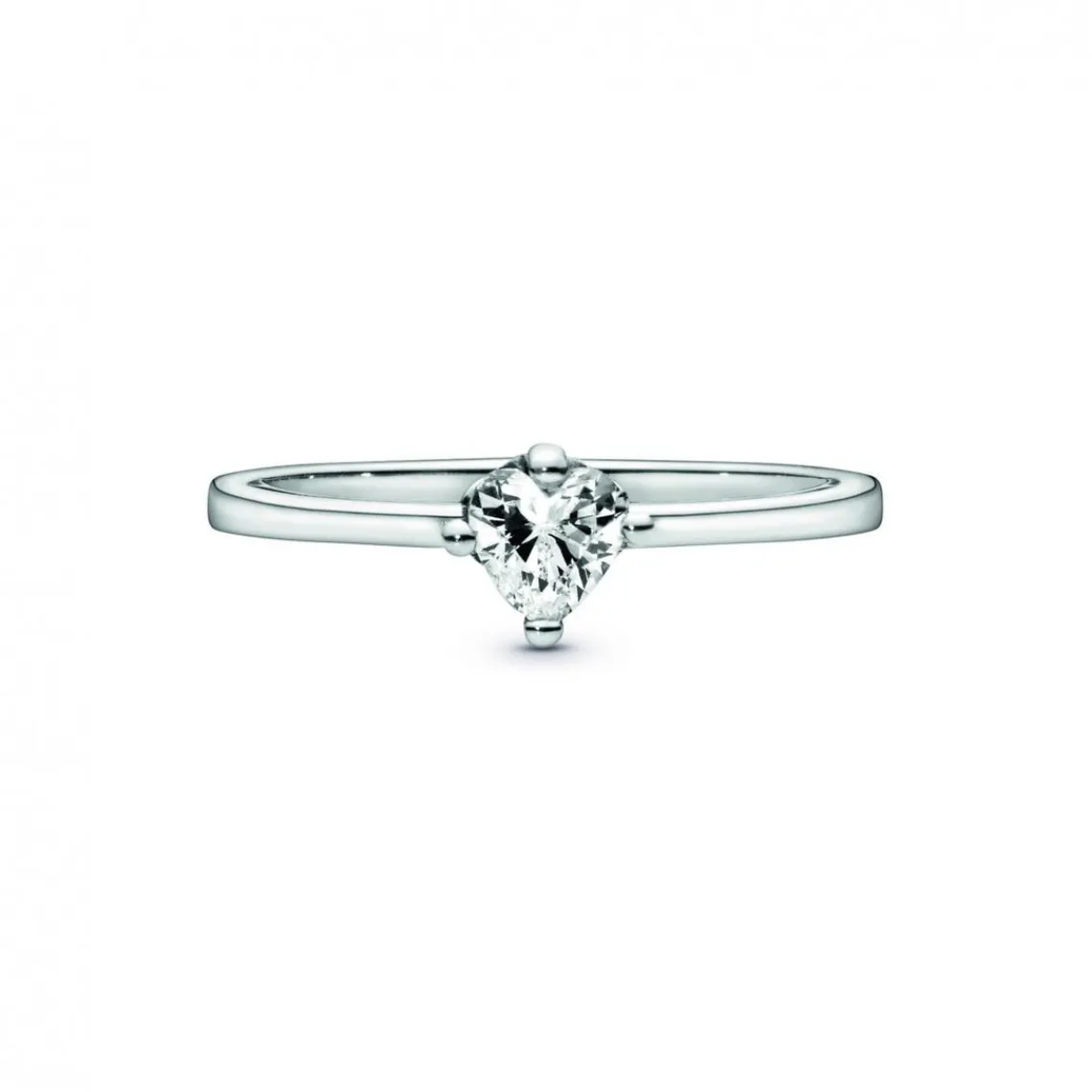 Pandora Bague Moments Solitaire Cœur Incolore | Femme Bague