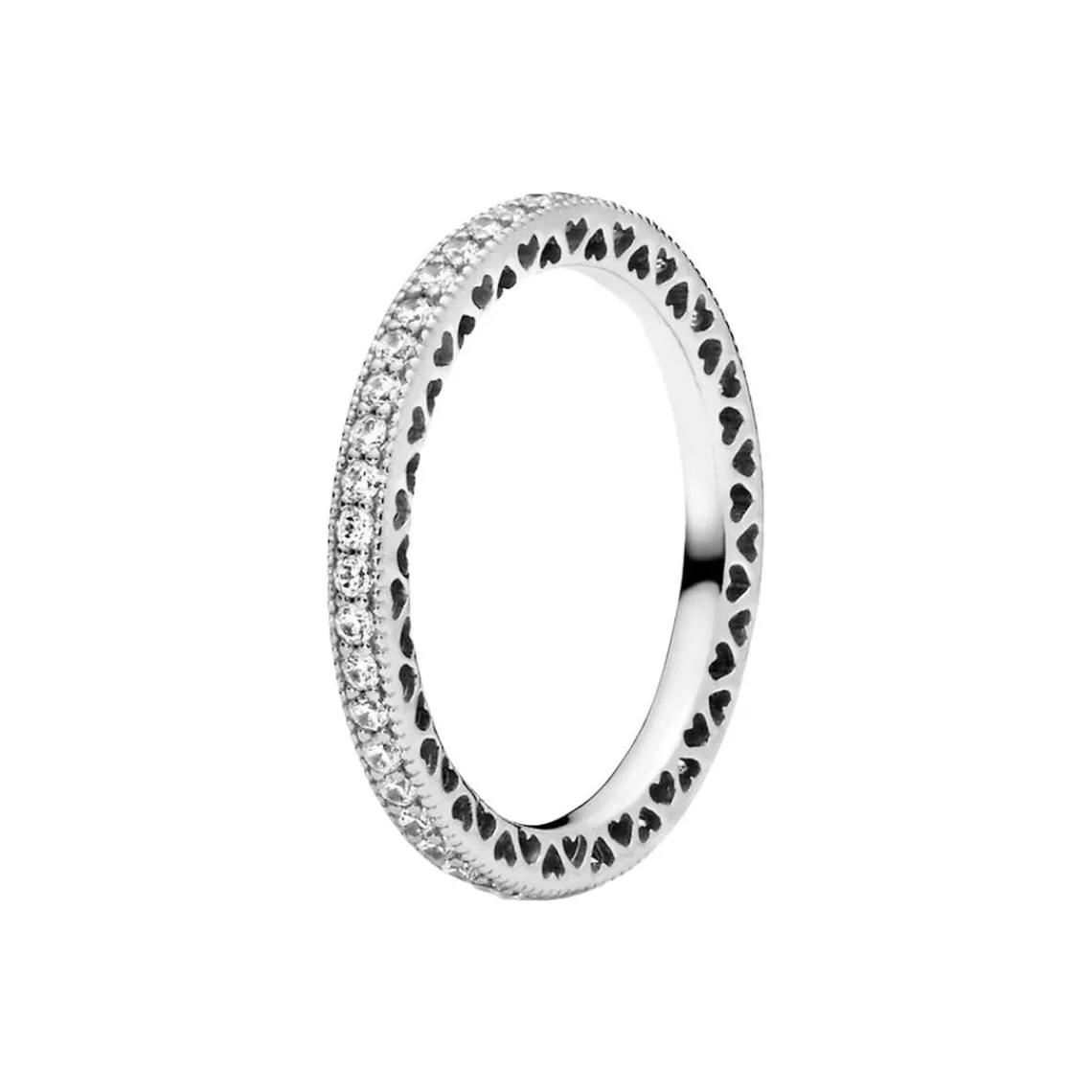 Pandora Bague Signature cœurs scintillants | Femme Bague