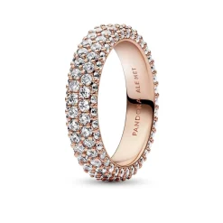 Pandora Bague Timeless - Double Rang Pavé | Femme Bague