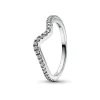 Pandora Bague - Vague Scintillante Argent | Femme Bague